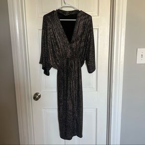 Vici metallic kimono dress